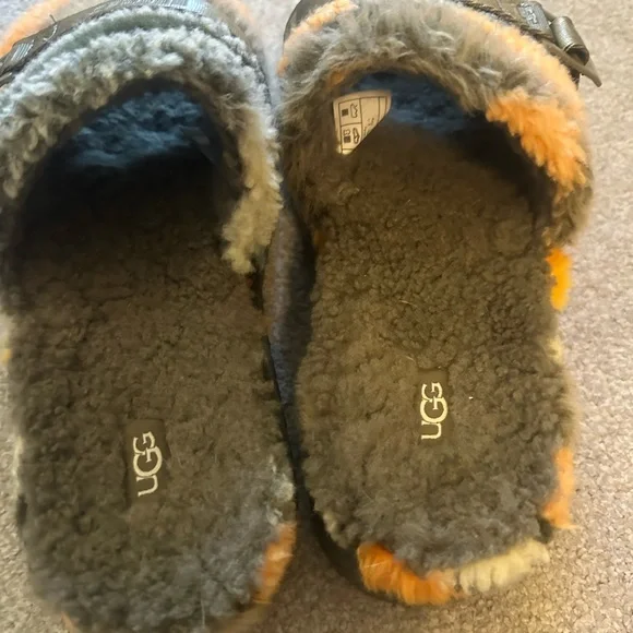 UGG Fluffita Cali Collage Slipper Olive Green 1118750-OLV SZ 9 NWB - Picture 4 of 5